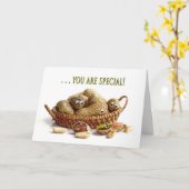 Carte CONGRATULATIONS - One of a kind - Nut Concept (Fleur jaune)