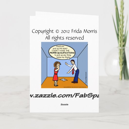Carte CONGRATULATIONS Proper Qualifications funny comics (Dos)