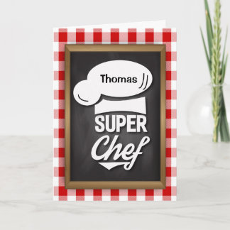 Carte Congratulations Super Chef, Culinary School Grad