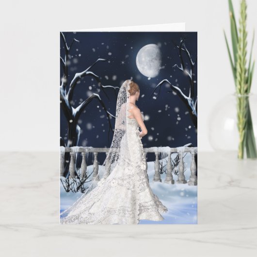Carte Congratulations sur Winter Wedding (Devant)