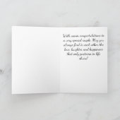 Carte Congratulations sur Winter Wedding (Intérieur)