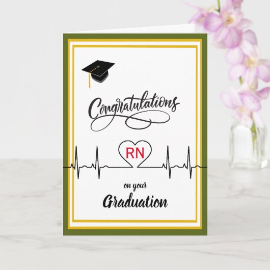 Carte Congratulations to Nurse on their Graduation (Orchidée)