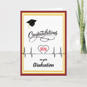 Carte Congratulations to Nurse on their Graduation (Devant)