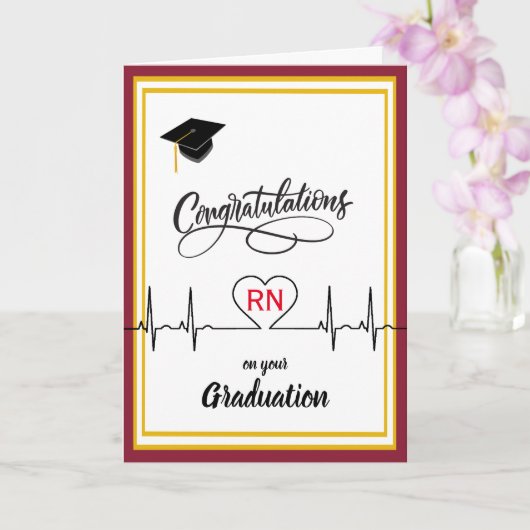 Carte Congratulations to Nurse on their Graduation (Orchidée)
