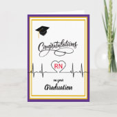 Carte Congratulations to Nurse on their Graduation (Devant)