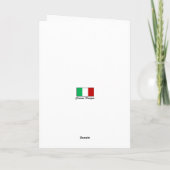 Carte Congratulazioni ! - Nouveau bébé en italien (Dos)