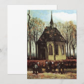 Carte Congrégation à Church, Nuenen par Vincent van Gogh (Devant / Derrière)