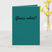 Carte Conjecture ce qui ? (Fleur jaune)