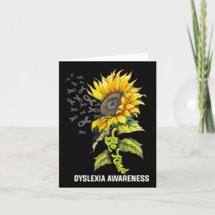 Carte Connaissance de la dyslexie des tournesols