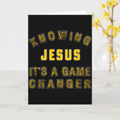 Carte Connaître Jésus change tout (Fleur jaune)