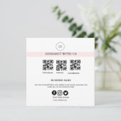 Carte Connect With Us Social Media Sign | Business (Debout devant)