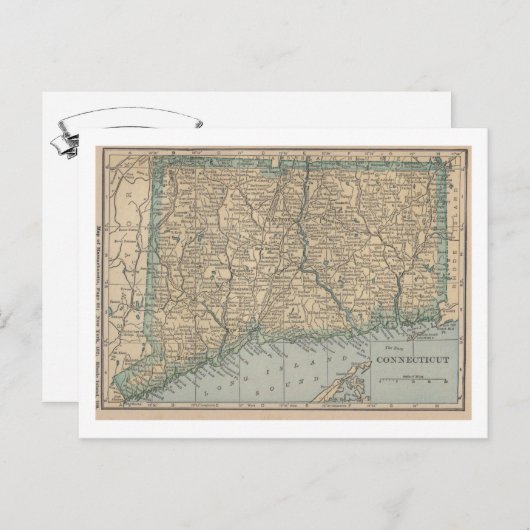 Carte Connecticut (Devant / Derrière)
