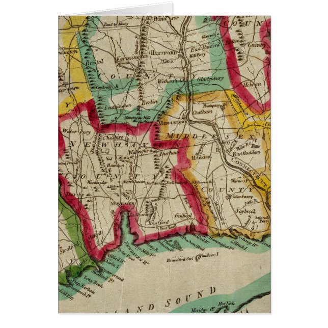 Carte Connecticut (Devant)