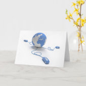 Carte Connexion du monde (Fleur jaune)