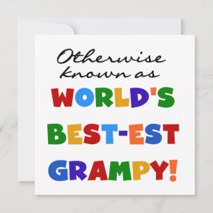 Carte Connu par ailleurs comme le meilleur cadeau Grampy