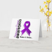 Carte Conscience 5 de maladie d'Alzheimer (Fleur jaune)