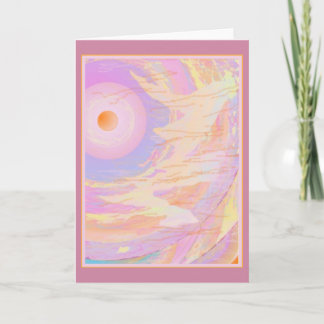 Carte Conscience dbl Art Greeting Card dif avant/arrière