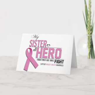 Carte Conscience de cancer du sein : soeur