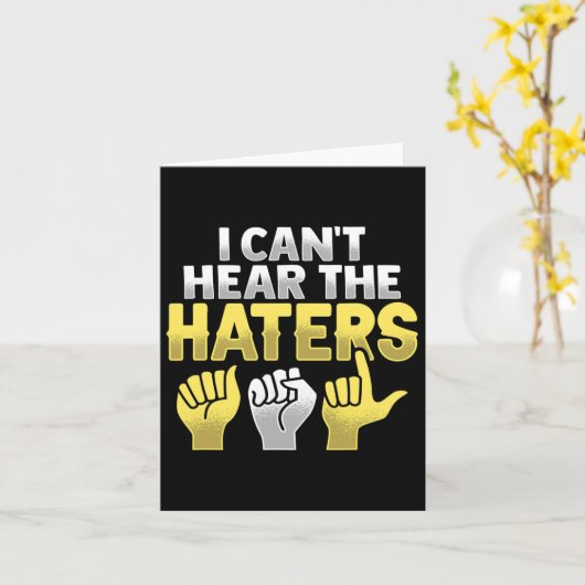 Carte Conscience de la perte auditive des sourds geste d (Fleur jaune)