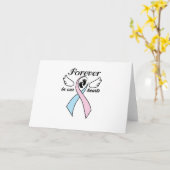 Carte Conscience de la perte de la grossesse pour les bé (Fleur jaune)