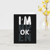 Carte Conscience de la surdose Je vais bien Grief cassé  (Fleur jaune)