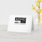 Carte Conscience de l'adhd des hommes de regard de route (Fleur jaune)