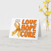 Carte Conscience de leucémie (Fleur jaune)