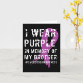 Carte Conscience de surdosage Mémoire violette de mon fr (Fleur jaune)