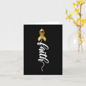 Carte Conscience du cancer chez l'enfant Sensibilisation (Fleur jaune)