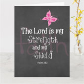 Carte Conscience du cancer du sein Verset biblique (Fleur jaune)