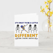 Carte Conscience Du Syndrome À Bas D'Être Un Peu Différe (Fleur jaune)