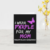 Carte Conscience Je Porte Le Violet Pour Ma Mère 4 (Fleur jaune)