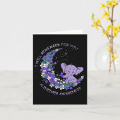 Carte Conscience que je me souviendrai pour vous Elephan (Fleur jaune)