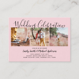 Carte Conseil 100 Qualité Budget PHOTO Wedding Invite PETIT