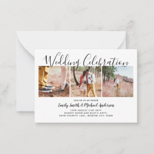 Carte Conseil 100 Qualité Budget PHOTO Wedding Invite PETIT