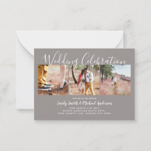 Carte Conseil 100 Qualité Budget PHOTO Wedding Invite PETIT