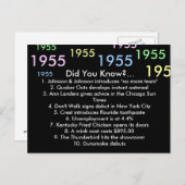 Carte Conseil 1955 le saviez-vous ? (Devant / Derrière)