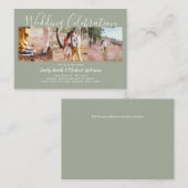 Carte Conseil 20 Mariage PHOTO Budget Qualité Invite PETITES (Devant / Derrière)