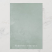 Carte Conseil Aquarelle Fête des mariées d'arête (Dos)