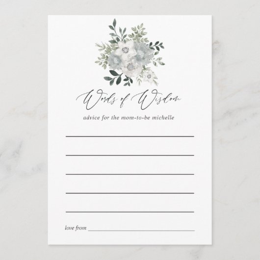 Carte Conseil Aquarelle Fête des mariées d'arête (Devant)