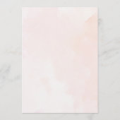 Carte Conseil Aquarelle Florale Cerisier Fleur Nuit de printemps (Dos)