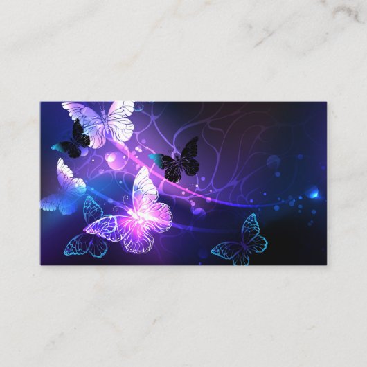 Carte Conseil Arrière - plan avec papillons de nuit (Devant)