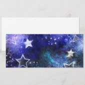 Carte Conseil Arrière - plan spatial avec étoiles (Devant / Derrière)