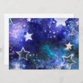 Carte Conseil Arrière - plan spatial avec étoiles (Devant / Derrière)