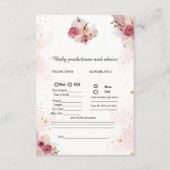 Carte Conseil Automne Pumpkin prédiction bébé bébé Douche bébé j (Devant)