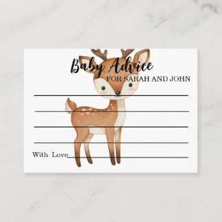 Carte Conseil Baby Advice For New Parents Modern Baby Shower