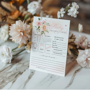 Carte Conseil Baby In Bloom Baby shower Conseils et prédictions