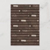 Carte Conseil Baby shower à thème RustIc Aventure (Dos)