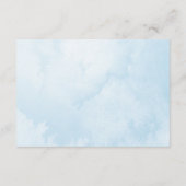 Carte Conseil Baby shower Blue Hot Air Balloon (Dos)