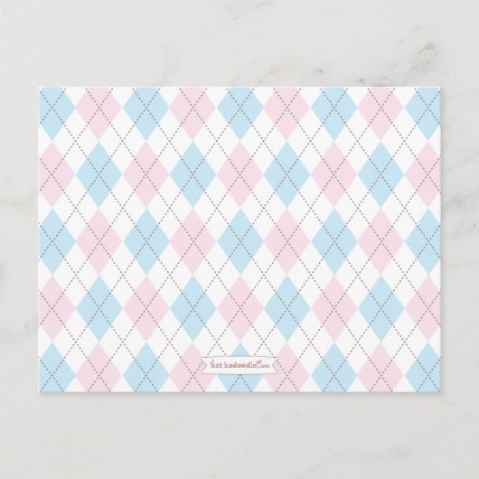 Carte Conseil Baby shower Jacquard Conseils pour maman à être (Devant)